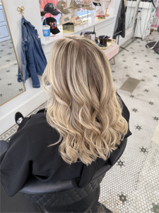 Hair styling work by Audrey's Style Bar