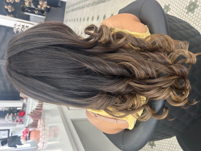 Hair styling work by Audrey's Style Bar