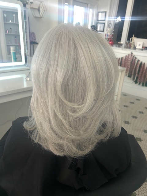 Hair styling work by Audrey's Style Bar